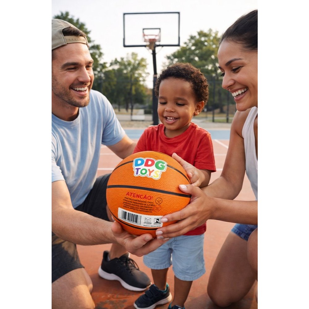 Bola de Basquete Infantil Texturizada Antiderrapante para Esporte e Lazer