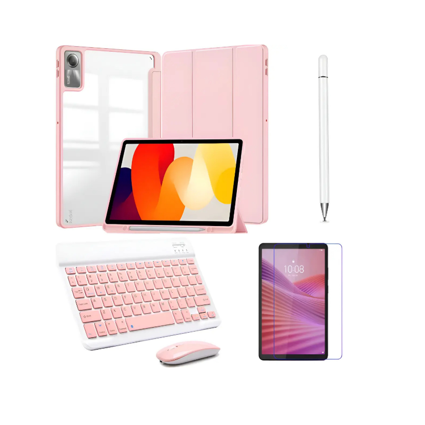 Kit Capa Smart+teclado+pelicula+caneta P Tablet Xiaomi Pad 2