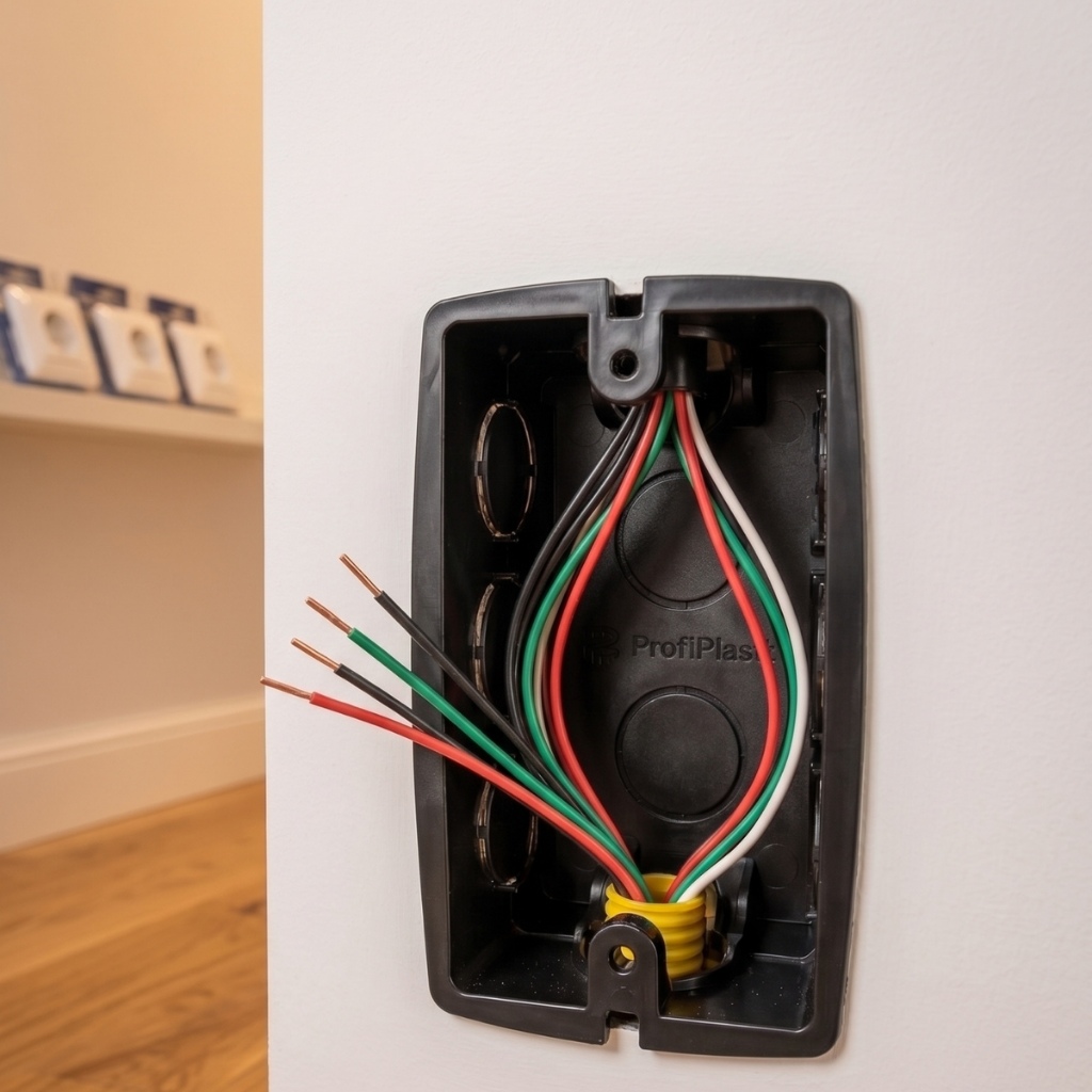 10 Peças Caixa Luz Elétrica 4x2 Amarela Reforçada Embutir Parede Tomada Interruptor Construção