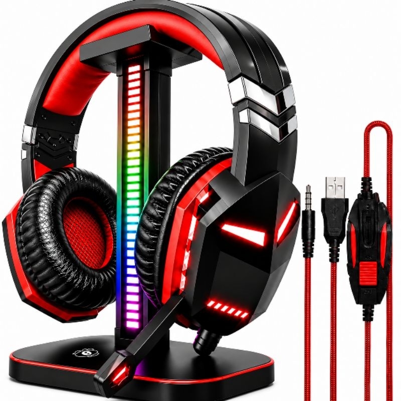 Headset fone gamer  LED RGB, PS4, PS5, XBOX, Celular, Tablet, Pc, Notebook,Gamer