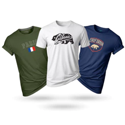 Kit 3 Camisetas Plus Size Masculina Camisa Blusa 100% Algodão 30.1 G1 ao G9
