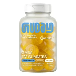Guday GABA Gummies Sabor Maracujá 30 Gomas Suplemento Alimentar Mastigável Prático para Uso na Rotina