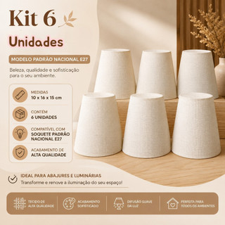 kits Cúpulas 10x16x15  para Lustres Luminárias e Arandelas abajur