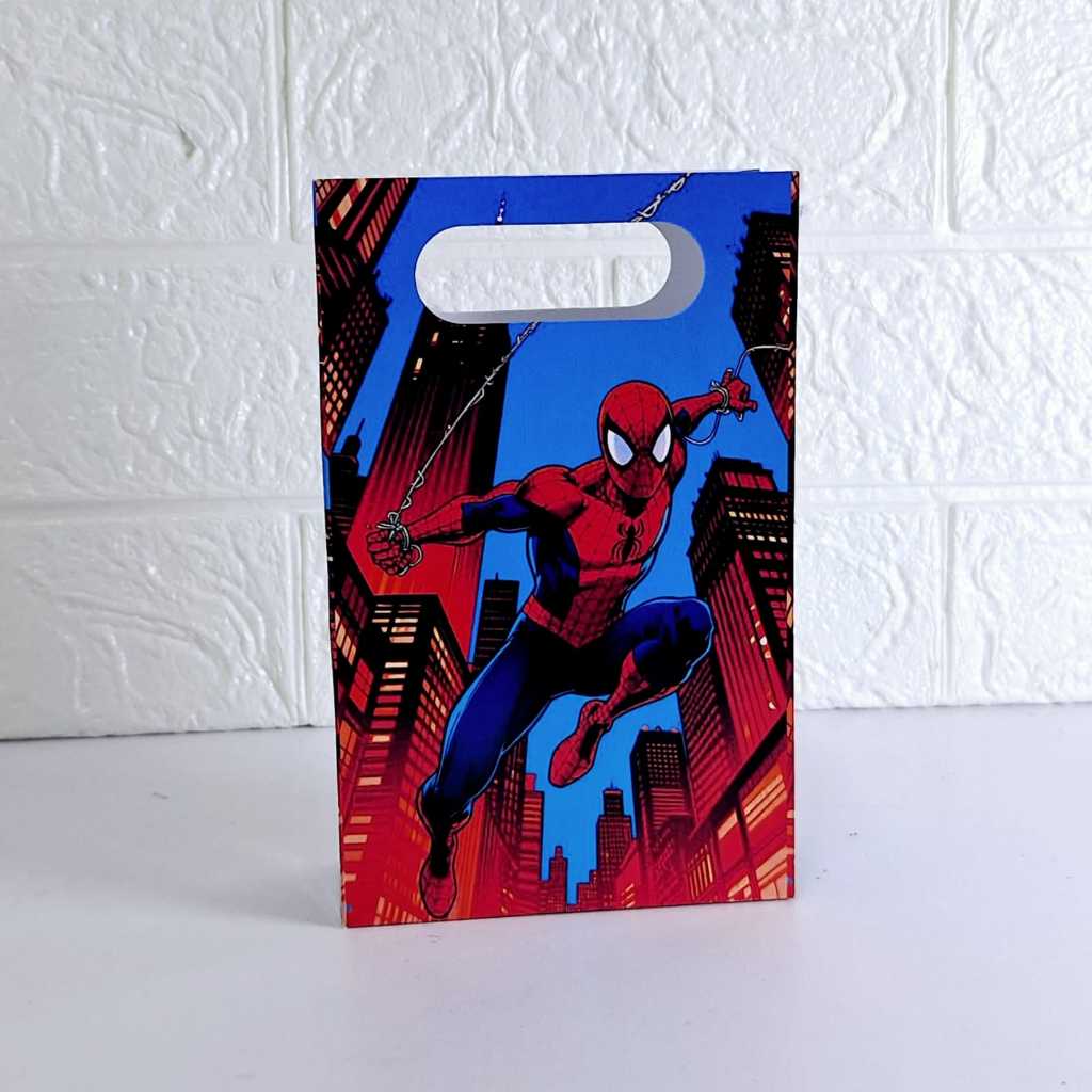 Sacolinha Homem Aranha Pequena Mimos Lembrancinhas Personalizados para Festas Decoração de Aniversário