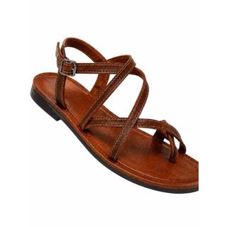 Sandalia Feminino Couro Legitimo Rasteirinha