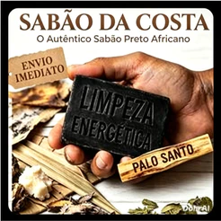 Sabão da Costa Contra Demanda Exu - Umbanda Candomblé Inveja Descarrego Forte +1 Palo Santo(inc nat)