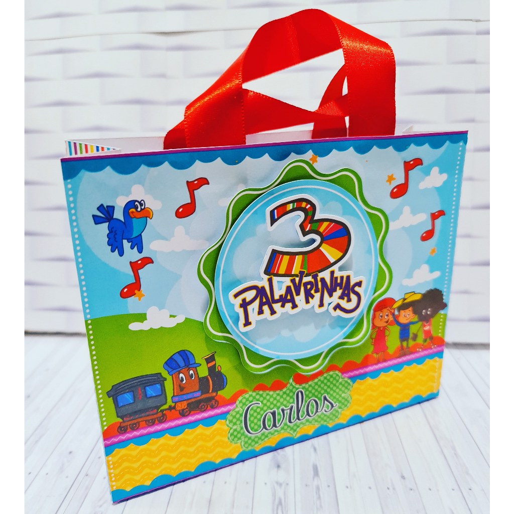 KIT PEGUE E MONTE SACOLINHA  *FAZEMOS TODOS OS TEMAS* LEMBRANCINHA PERSONALIZADA ANIVERSÁRIO CAIXINHAS PERSONALIZADAS