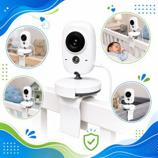 Suporte de Babá Eletrônica Para Berço Universal Ajustável Flexível Monitor Bebê