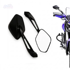 PAR DE RETROVISOR BAJAJ DOMINAR 400 PARA MOTOS COM ROSCA HONDA OU YAMAHA