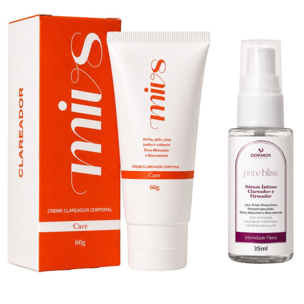 Clareador Remove Manchas Axilas Virilha e Serum Intimo Feminino Niacinamida Mivs