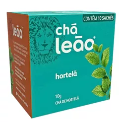 Chá Leão Ervas Básicas Hortelã 10un (16g)