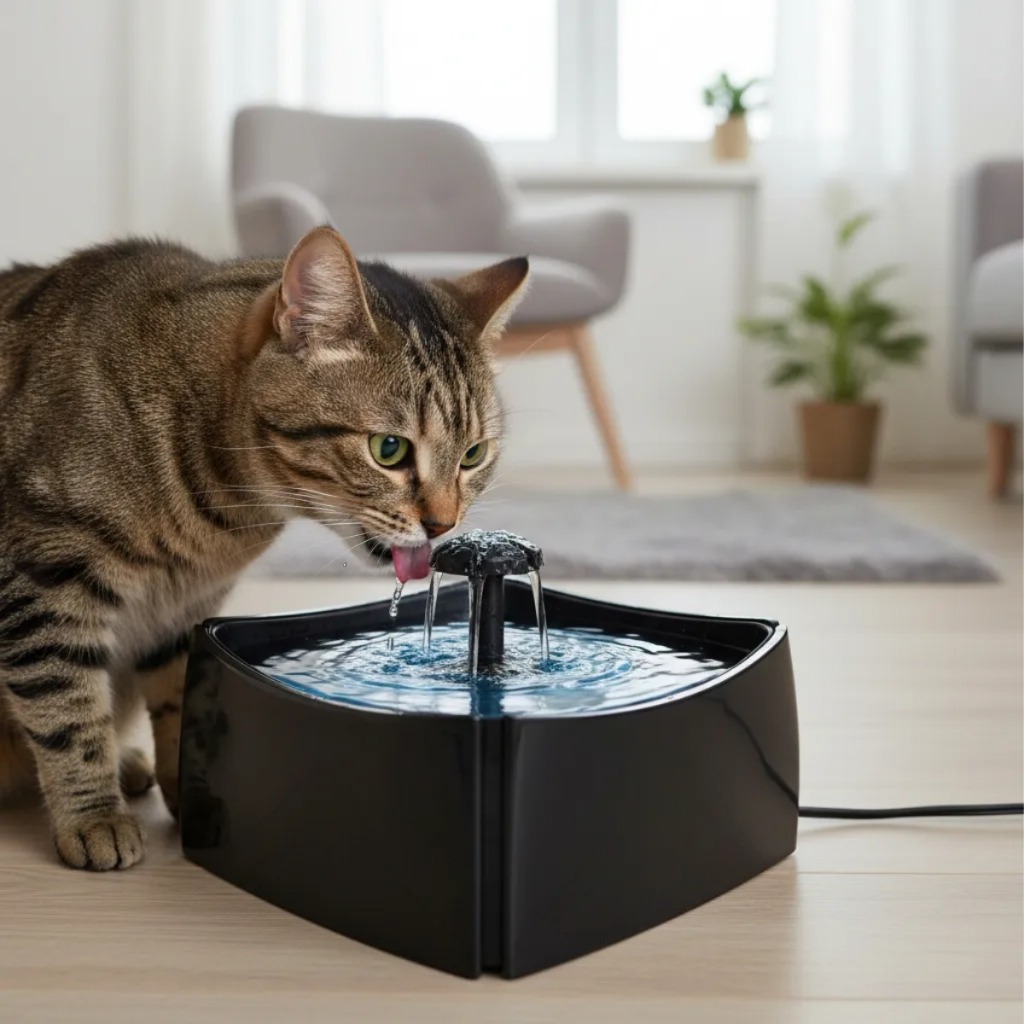 Fonte de Água Automática 1L para Gatos e Cães Bivolt Azul