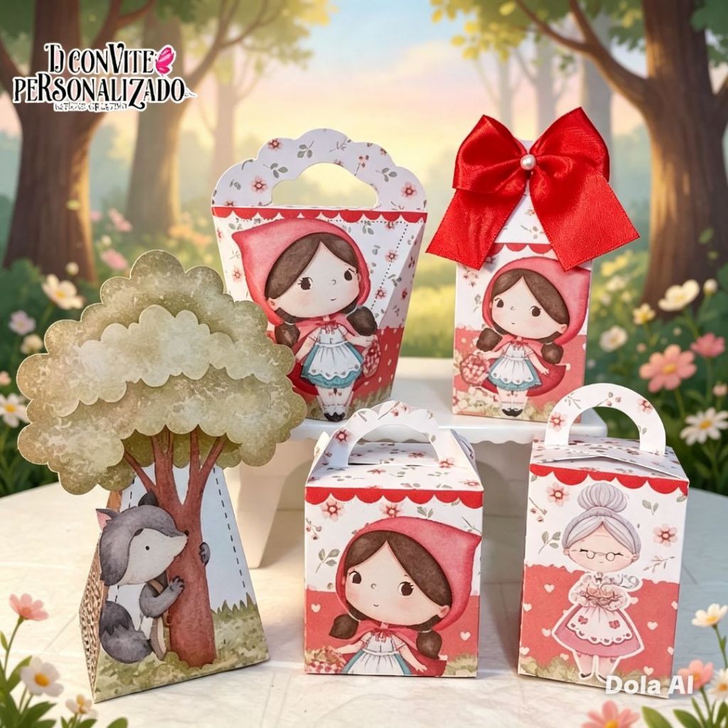 Kit Personalizados  chapeuzinho vermelha/ Mimos de Aniversário Lembrancinhas Caixinhas Personalizadas