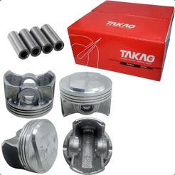 Jogo Pistao do Motor Takao Fiat Palio Evo Attractive e Uno Vivace Way 1.0 8V Fire Evo 2010 a 2011