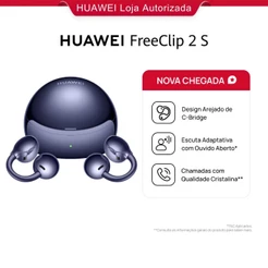 HUAWEI FreeClip 2 S| Fones de Ouvido Sem Fio | C-bridge Design | Chamadas com Qualidade Cristalina | IP57 | iOS&Android