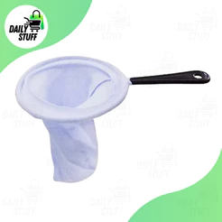 Coador de Café M e G De Pano 100% Algodão Filtro Reutilizável Com Cabo PVC