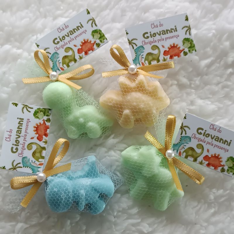 Dinossauros - kit 10 - Lembrancinhas Prontas Personalizadas Chá de Bebê Lembrança Maternidade Aniversário