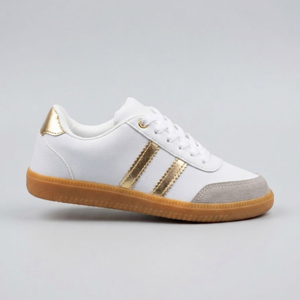 Tênis Feminino Casual Samb Flat Form Ajuste Cadarço Dia a Dia Promoção — imagem 2 de 2