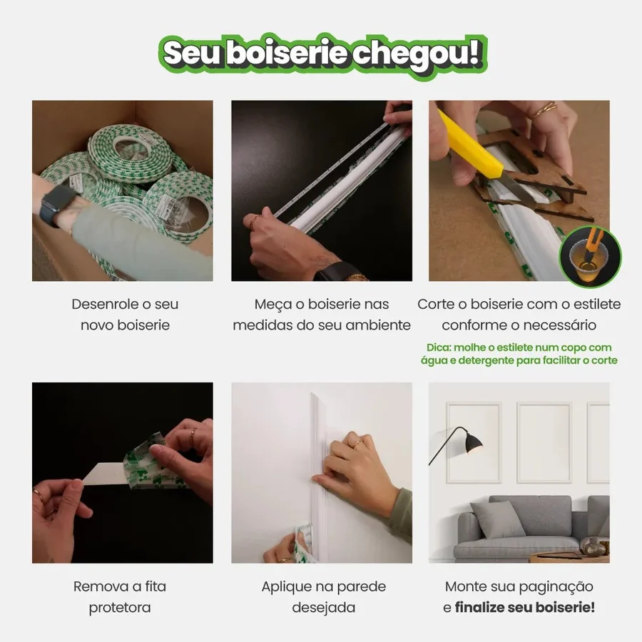 Roda Meio Autocolante Flexível EVA 3,8cm - 2,5 Metros RM610 · foto 2
