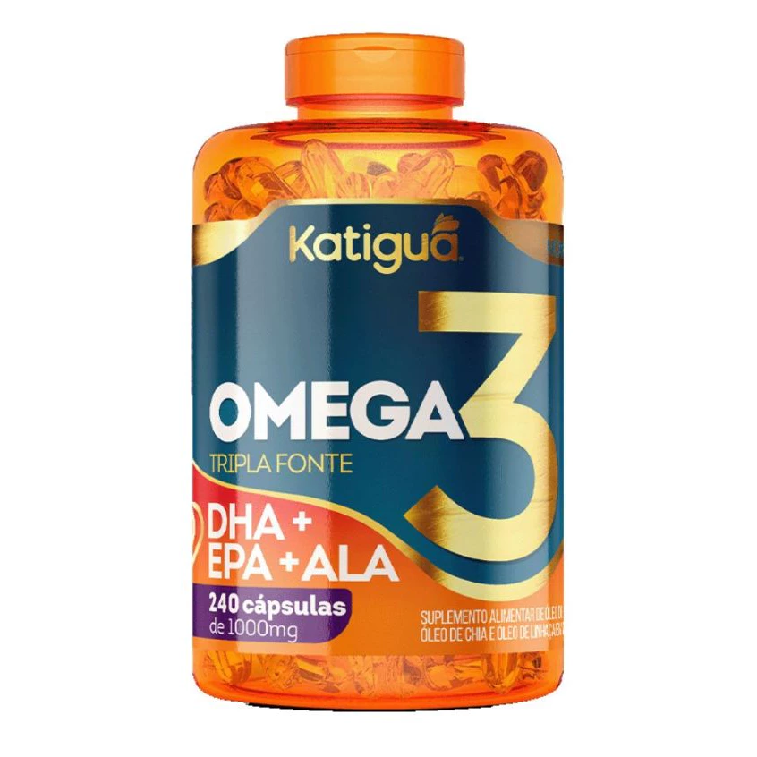 ÔMEGA 3 Tripla Fonte 1000mg Katiguá 60, 120 , 180 ou 240 cápsulas Óleo de Peixe 100% Puro Premium — imagem 1