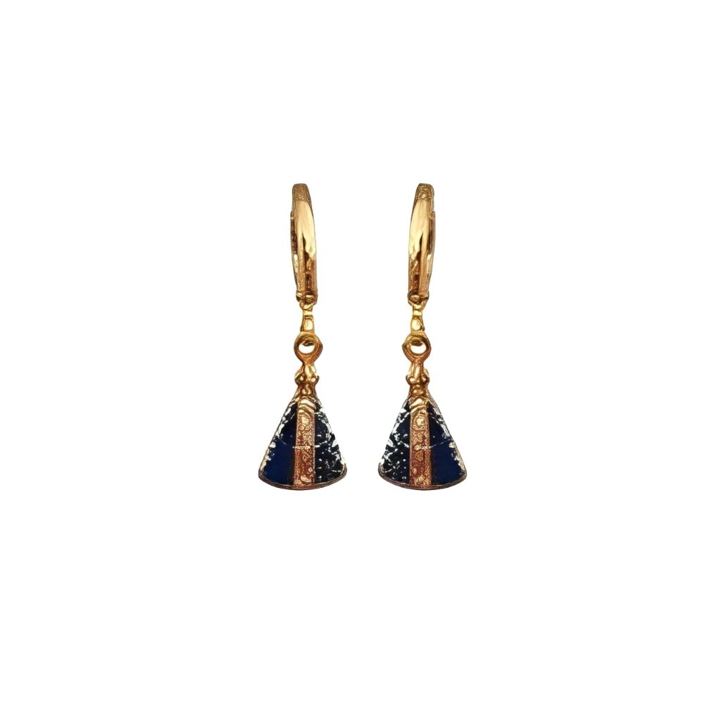 Brinco Argolinha Nossa Senhora Aparecida Folheado Ouro 18k Antialérgico
