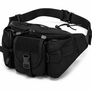 Pochete Tática Mochila Militar Saco De Cintura Pacote Peitoral Acampamento Caminhada Impermeável