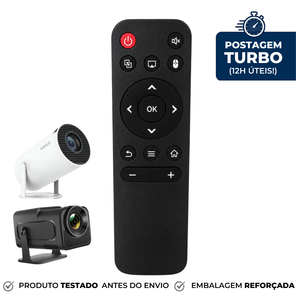 Controle Para Projetor Android HY300 HY320 | Mini Android com Função Mouse | Envio Rápido em até 12h úteis