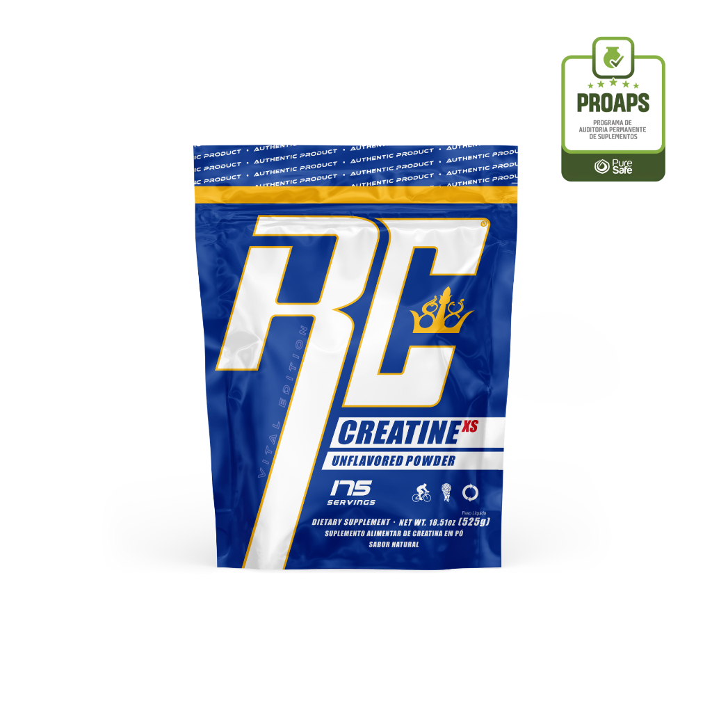 Creatina XS Refil Ronnie Coleman 525g 175 Doses Creatina Monohidratada em Pó Sem