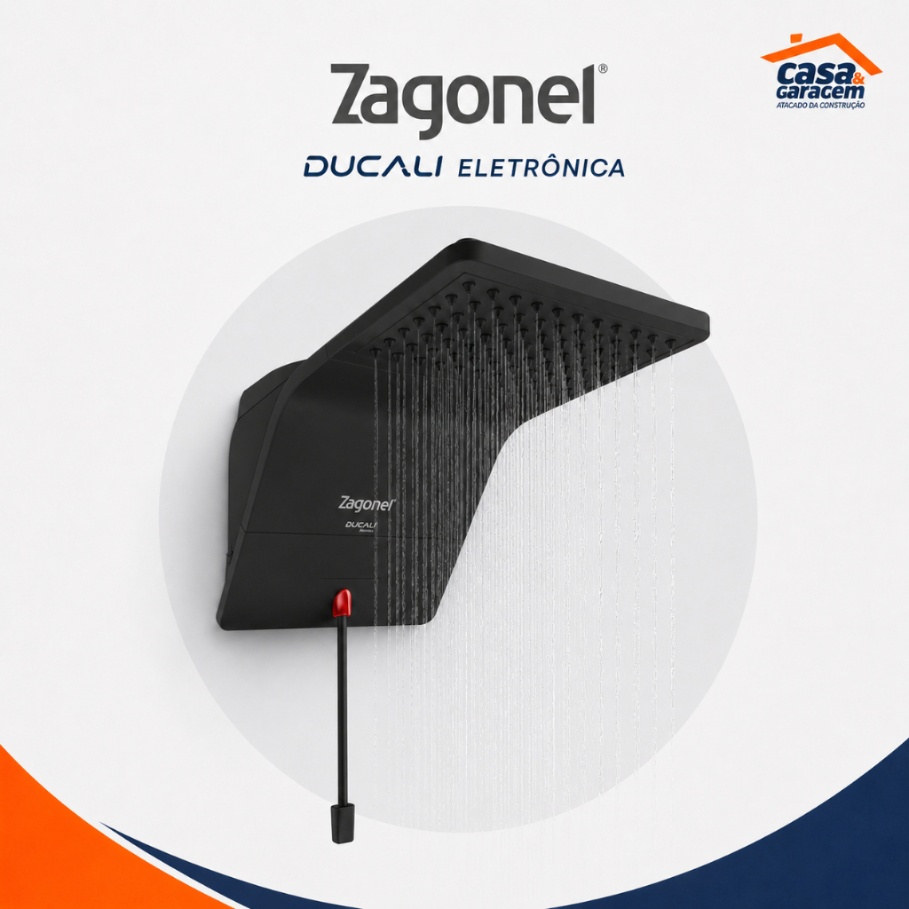 Chuveiro Ducha Ducali Eletronica Black Zagonel