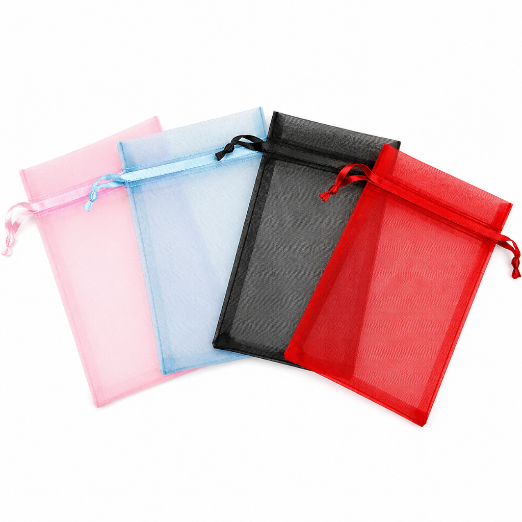 Kits Saco de Organza Colorido para Lembrancinhas 7x9 9x12 10x15cm