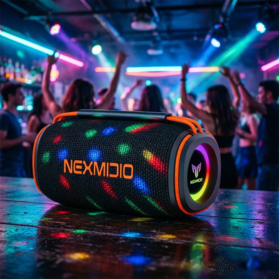 Caixa de som Bluetooth Com Led RGB Portátil USB FM TWS MD-B02/MD-B01