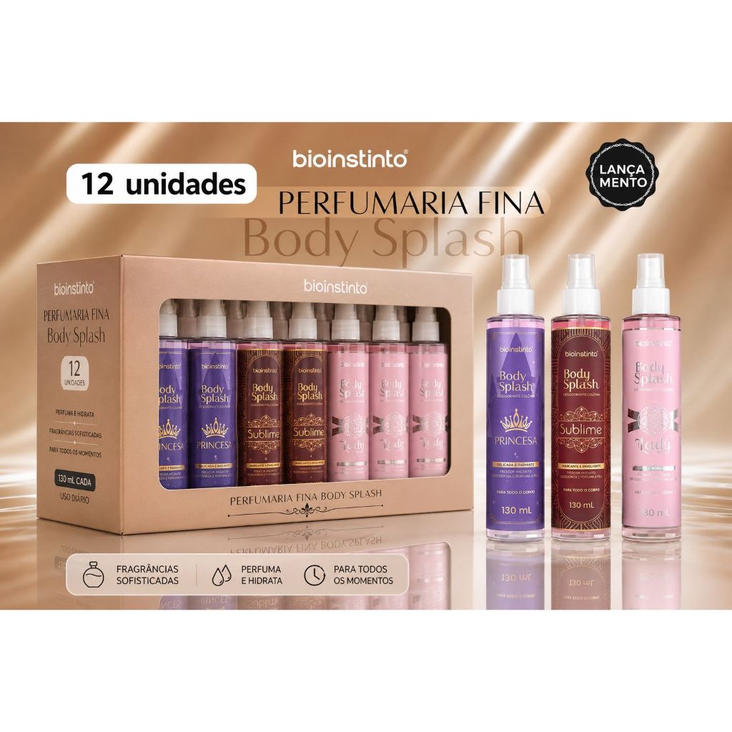 Kit Body Splash Bio Instinto –  130ml | Perfumaria Fina Latifa-sublime-borbon-princesa