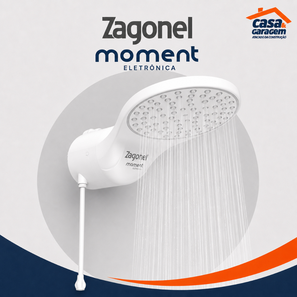 Chuveiro Ducha Moment Eletronica Branco Zagonel