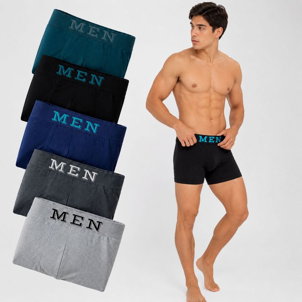 Kit 12 ou 6  Cuecas Boxer Masculina Adulto Cueca Microfibra Sem Costura – Conforto, Qualidade e Estilo para o Dia a Dia