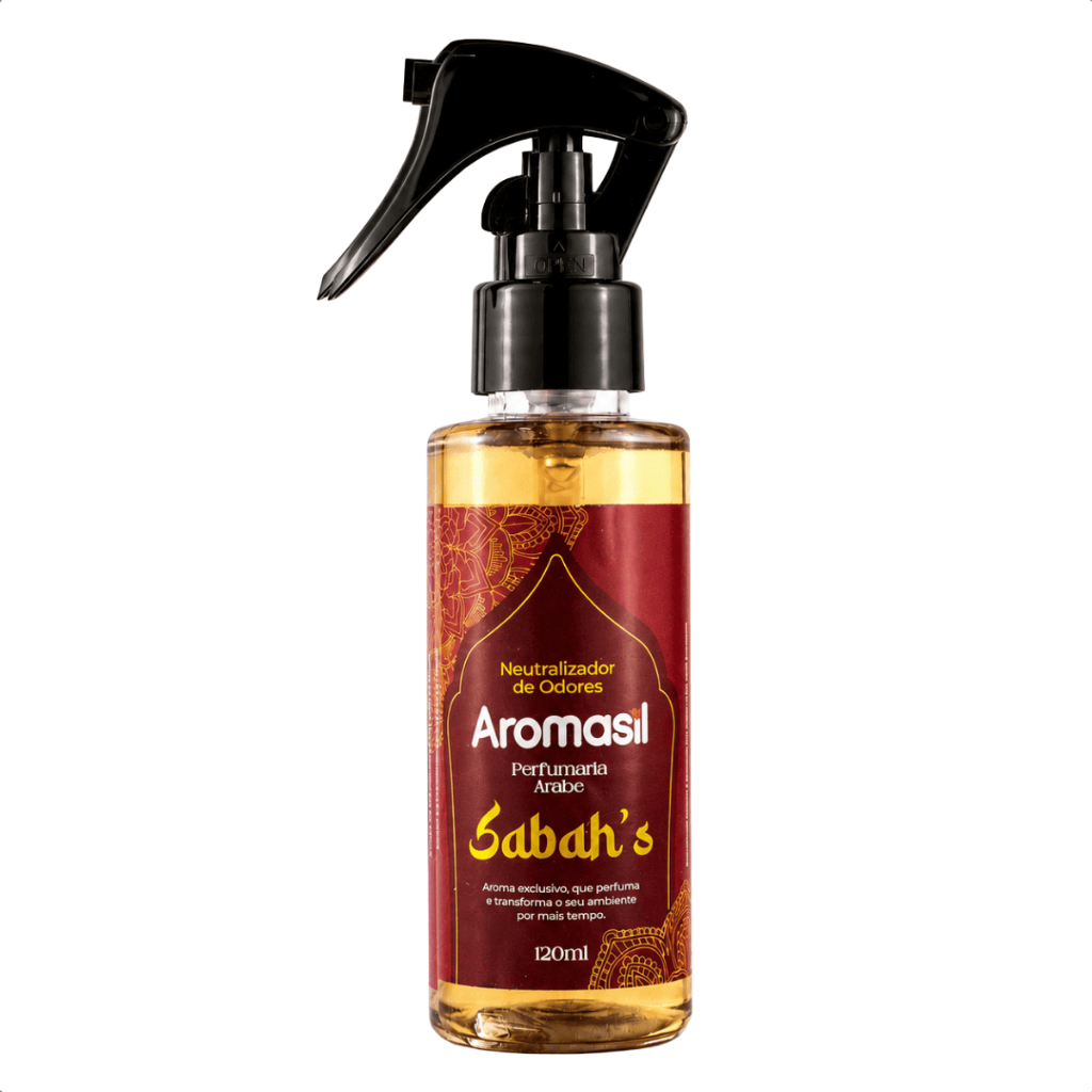 Neutralizador de Odores Aromasil Sabah's 120ml Perfumaria Árabe Spray para Ambiente