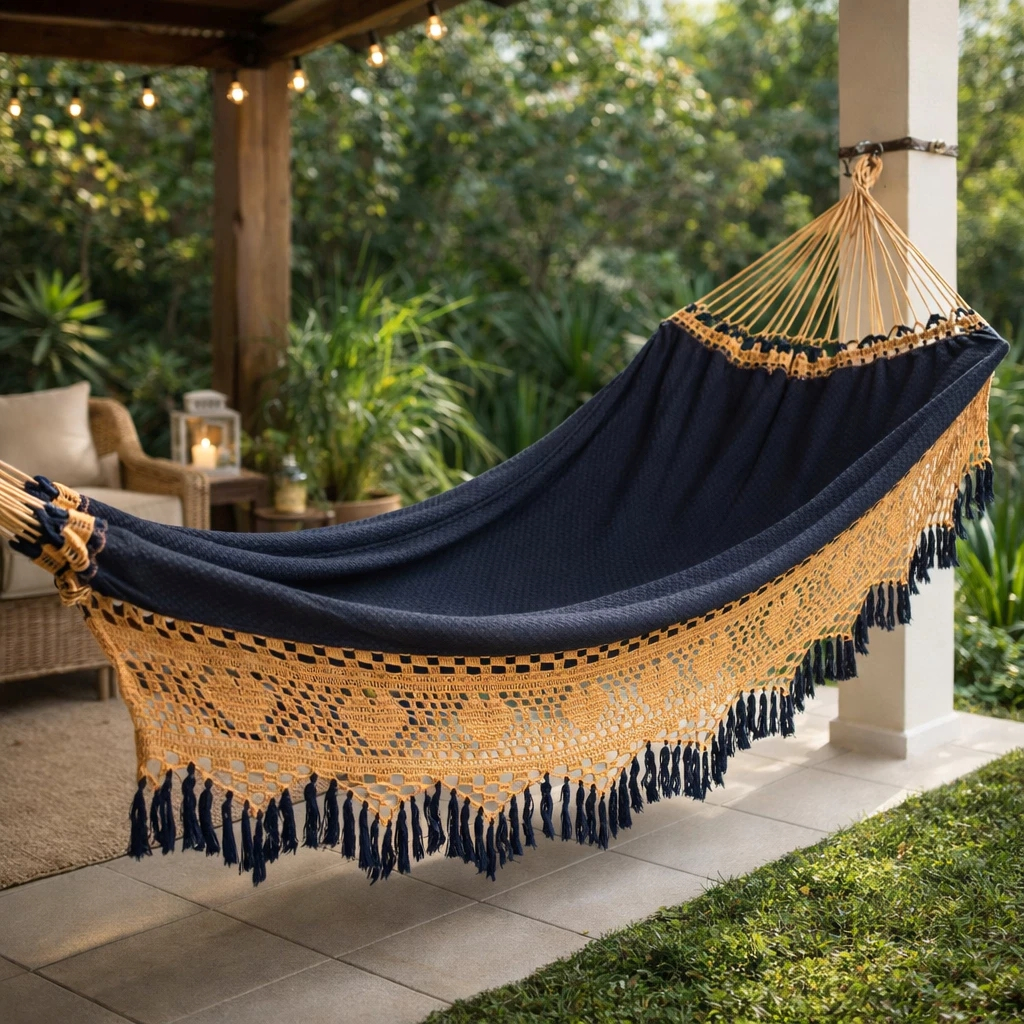 Rede De Dormir Descanso Bucho De Boi Luxo Artesanal gigante 4,5m - Envio Imediato - Luxo Para Casa