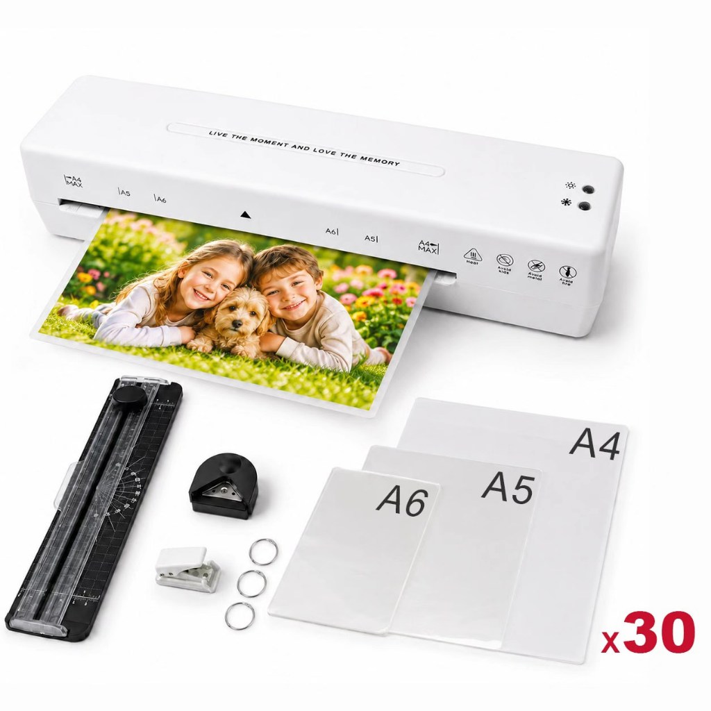 Laminadora De A4 Plastificadora 127V Com 30 Bolsas De Laminação Laminadora Térmica Antiatolamento