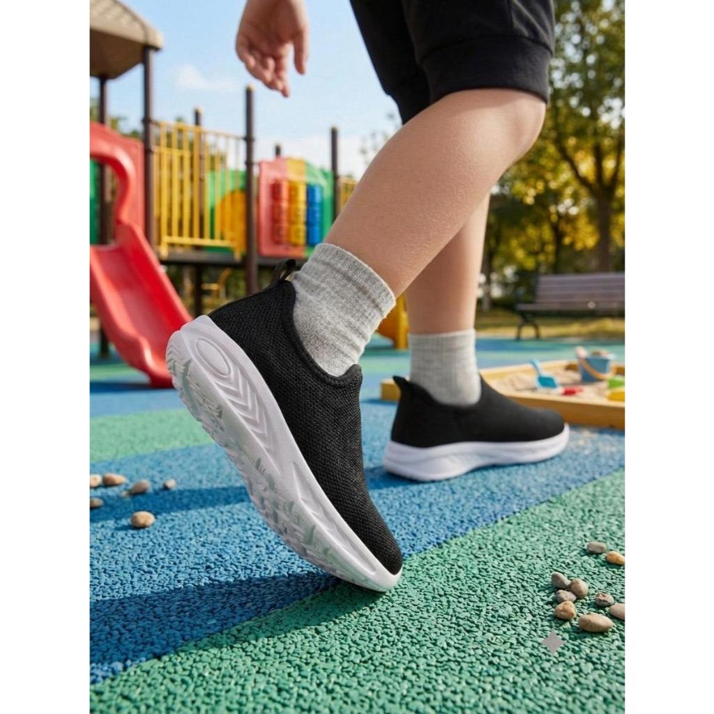 Tenis Infantil Preto Sem Cardaço Calce Facil Confortavel Para Escola E Dia Dia