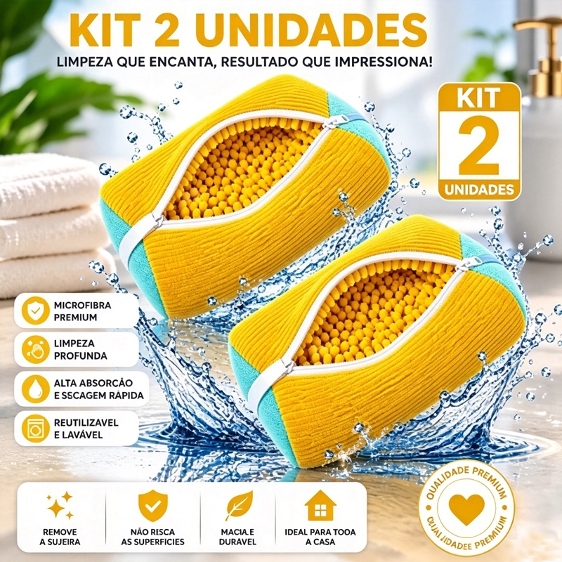 Kit 2 Sacos de Lavar Tênis Sapato Calçados na Máquina Bolsa Protetora com Zíper Reutilizável