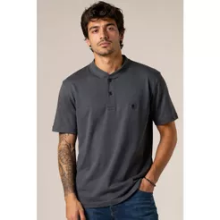 Polo Masculina Gola Portuguesa Polo Wear Cinza Escuro