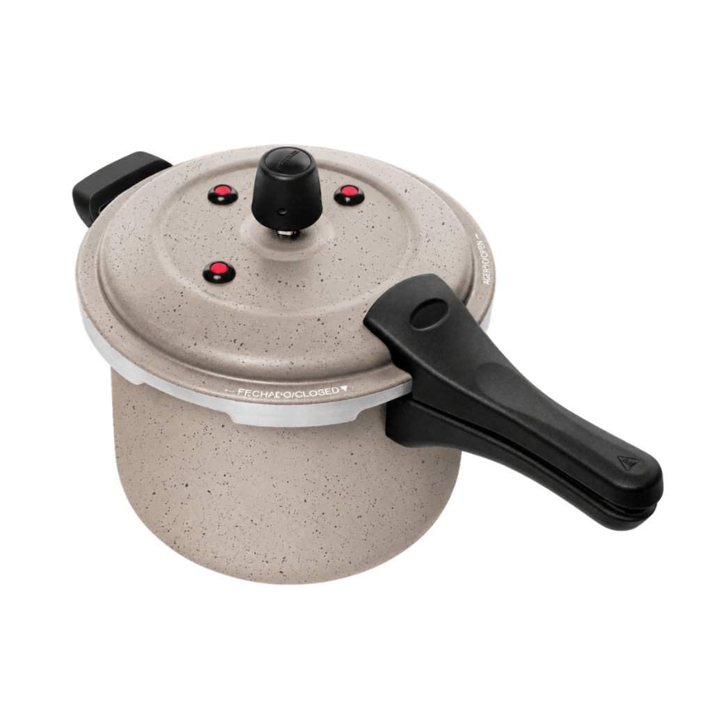 Panela De Pressão 5l Fecho Externo Antiaderente 7 Camadas Vanilla