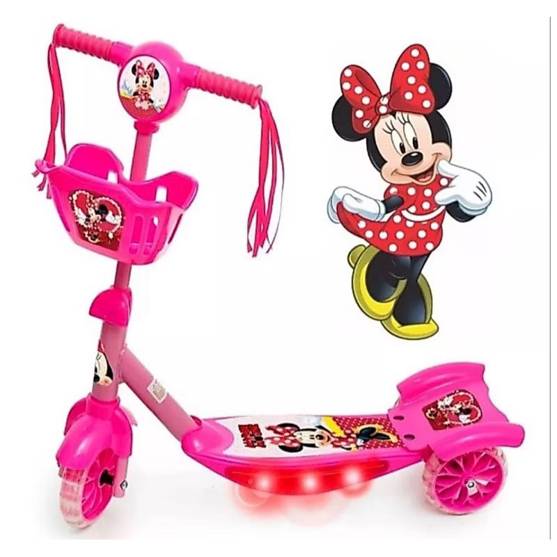 Patinete Infantil Minnie C/ Música e Luzes