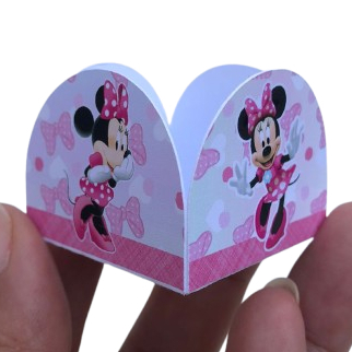 Forminha para Brigadeiro e Docinhos MINNIE ROSA Lembrancinhas Mimos Festas Aniversário Infantil