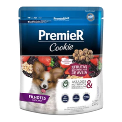 Biscoito Cookie para Cães Filhotes Sabor Frutas Vermelhas e Aveia 250g Premier