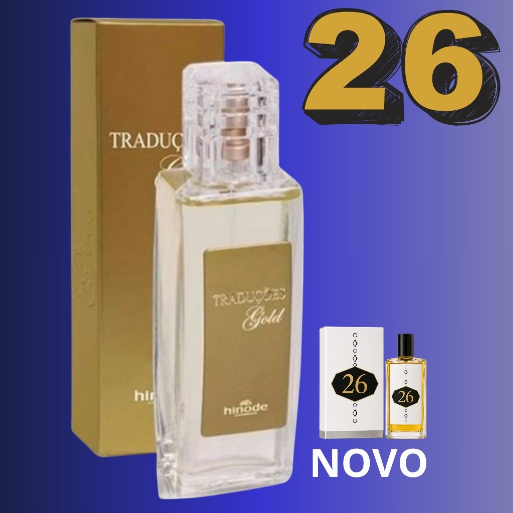 Perfume Feminino Gold Nº 26 referencia ao Traduções Hinode 5