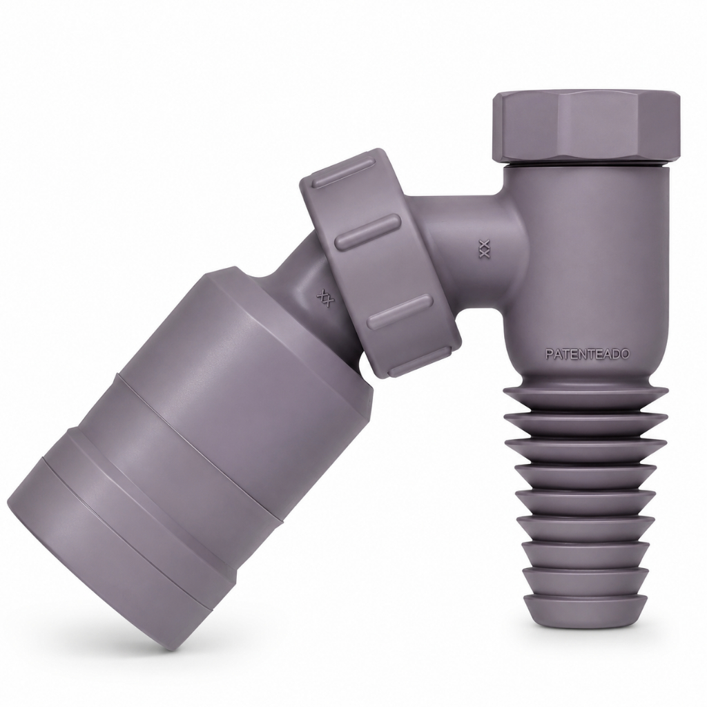 Conexão Articulada Máquina lavar Roupa 45° até 90° Adaptador