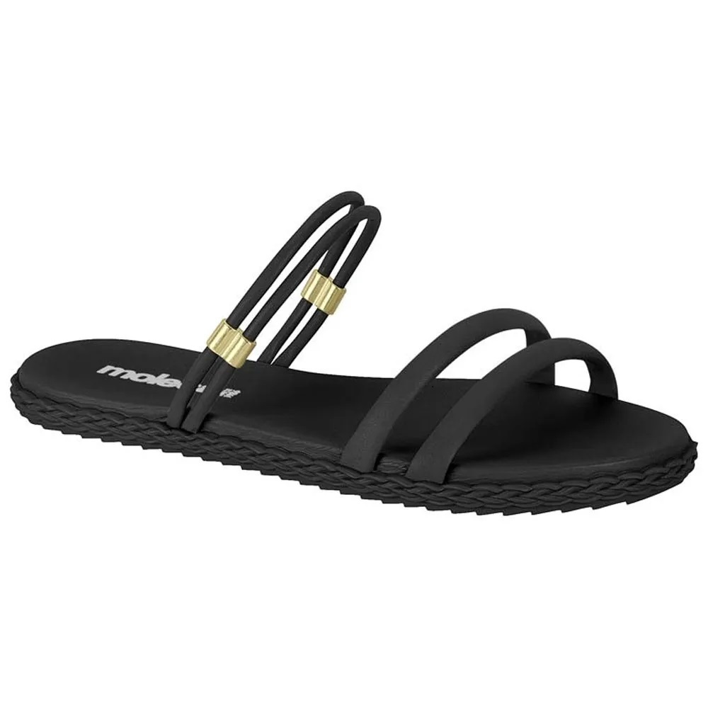 Sandália Feminina Moleca 5502-101/5452-130 Rasteira Flat Confortável Original