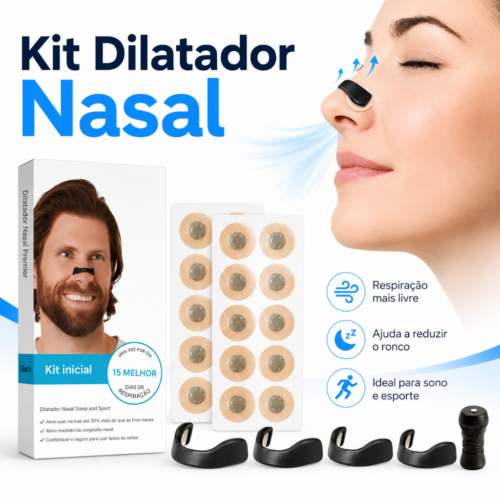 Sport Nasal Dilator Sleep Breathing Dilators Starter Kit Nose Breathe Magnetic Nasal Strips Reduce Snoring