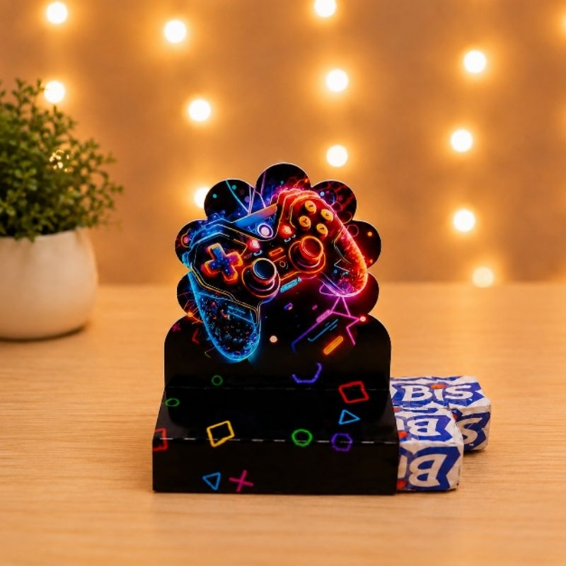Porta Bis Vídeo Game Personalizado - Lembrancinha - DESMONTADO - Aniversário - Festa - Decoração
