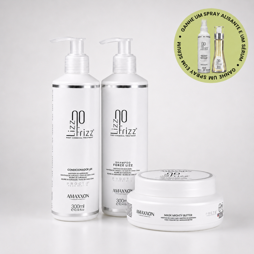Kit Amaxxon Pós Química - Anti Frizz & Hidratação Completa + 2 Brindes